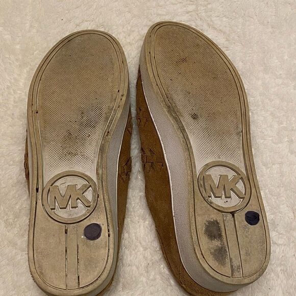 Michael Kors Men's Authentic Leather Suede Casual Sneakers - Picture 5 of 5